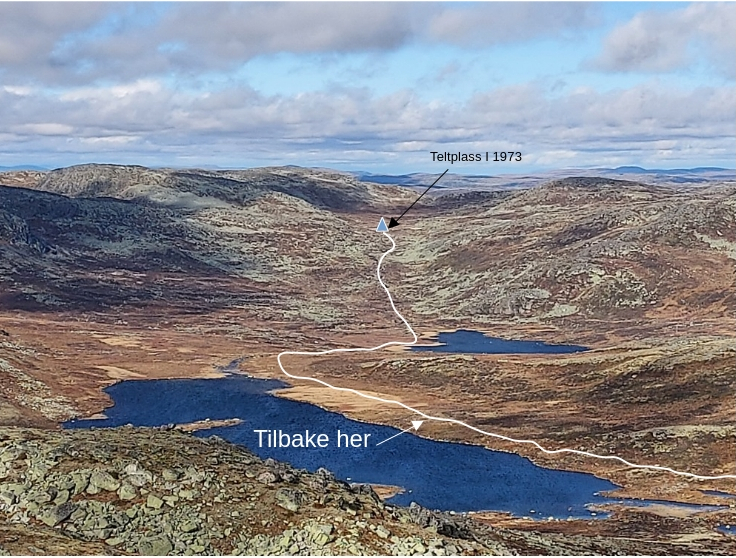 Tilbake etter overnatting i telt